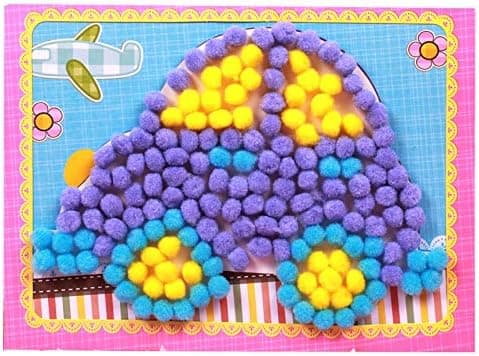 Pom-Pom Bolde, 500 stk. 8mm Håndværk Små Mini Pom'er til Håndværk - Assorterede Multi Farver
