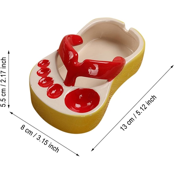 Fritesskål, Keramiska Flip Flops Snacksfat, Ketchup Sås Skål, Kawaii Chipsbricka för Kvinnor, Söta Köksredskap Present till Födelsedag, Jul