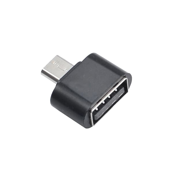 Android Micro USB OTG-adapter sort black