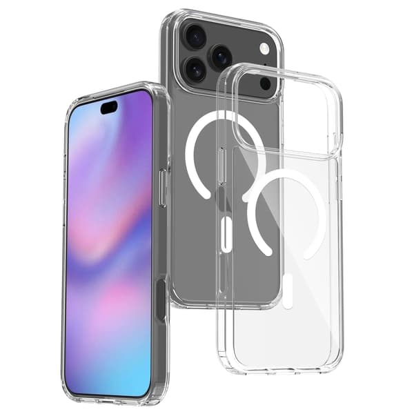 iPhone 17 Pro Max Magnetiskt Mobilskal Magsafe-kompatibelt Transparent transparent