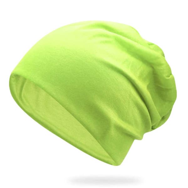 Tynd Neongrøn Vinterhue Lang Beanie Snowboard Skate grøn green