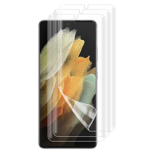 3-pakkaus Samsung Galaxy S21 Ultra -näytönsuoja transparent