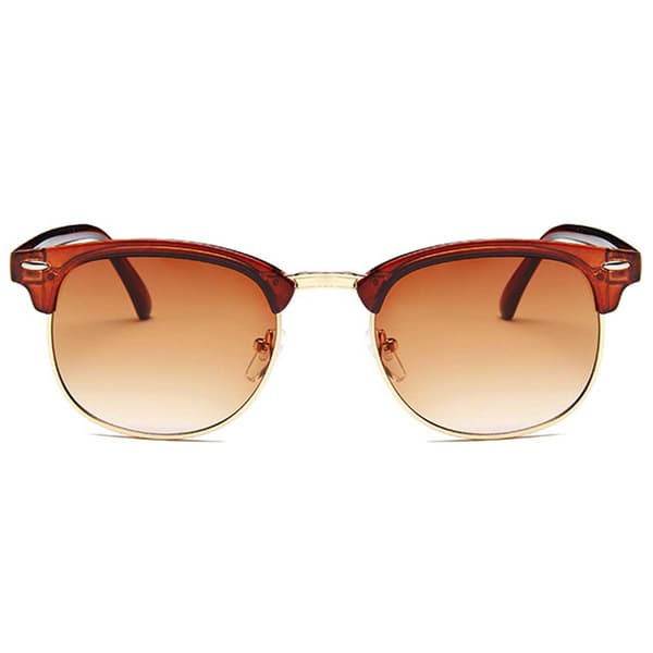 Bruna Clubmaster Solglasögon Brun Lins brun brown
