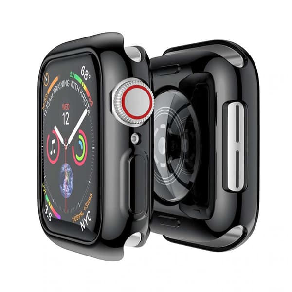 Apple Watch 7 45mm Urkasse Skærmbeskytter Sort sort black