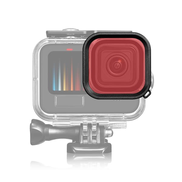Vedenpitävä sukellussuodatin GoPro Hero 11/10/9 Punainen