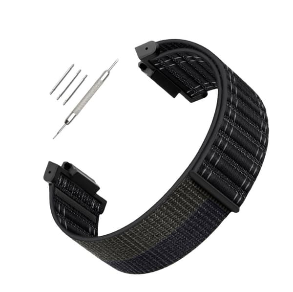 Nylonrem til Casio G-SHOCK GA110/700/DW-5600/5610 Wave Sort Black