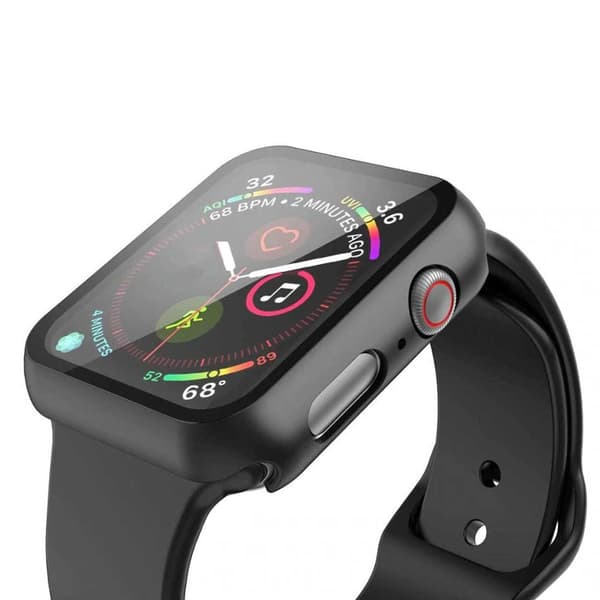 Apple Watch 7 45mm Urkasse Skærmbeskytter Sort sort black