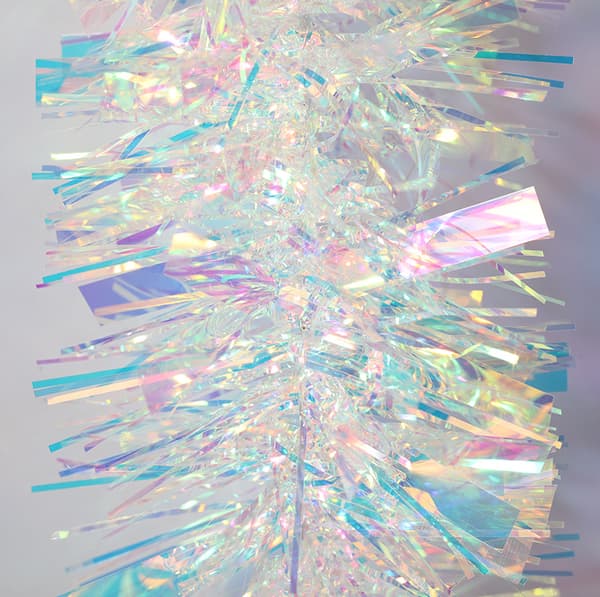 8 meter Iridescent Hvit Glitterlenke - Helårs Partydekorasjon