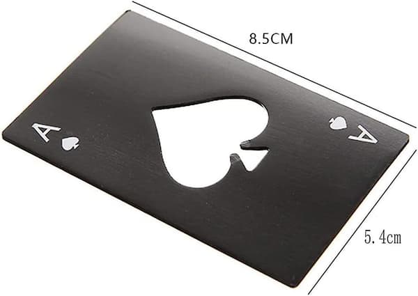 Kortformet Flaskeåpner - Kreativ Spillkortform
