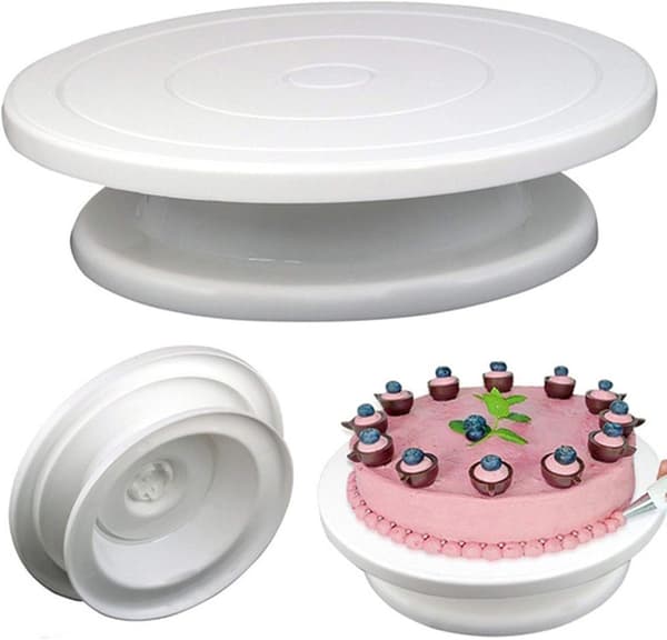 Roterende kakefat, fondantkakefat i plast, kaketurner
