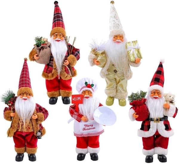 1 st 30 cm hög kock-docka prydnad för juldekoration A