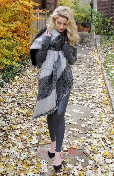 Dame Stort Oversized Tørklæde Pashmina Wrap Poncho Tyk Stil Tørklæde Patchwork Cape Sjal