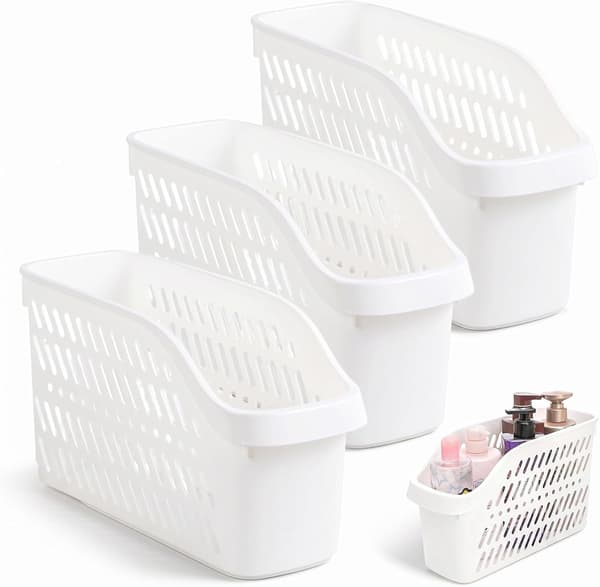 3-pack plastorganisatör under diskbänken med hjul för kök och badrum