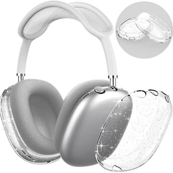 Glittrigt transparent TPU-fodral för AirPods Max