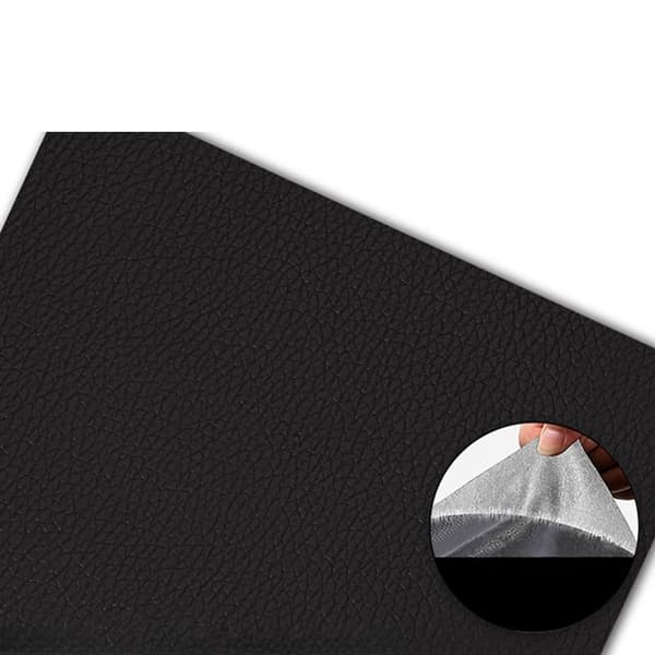 PU Læder Selvklaebende Reparationslap - 35x137cm - Til Sofa, Bilsæder og Møbler Dark coffee