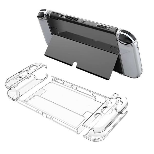 Nintendo Switch OLED-kompatibelt hardt deksel i plast transparent