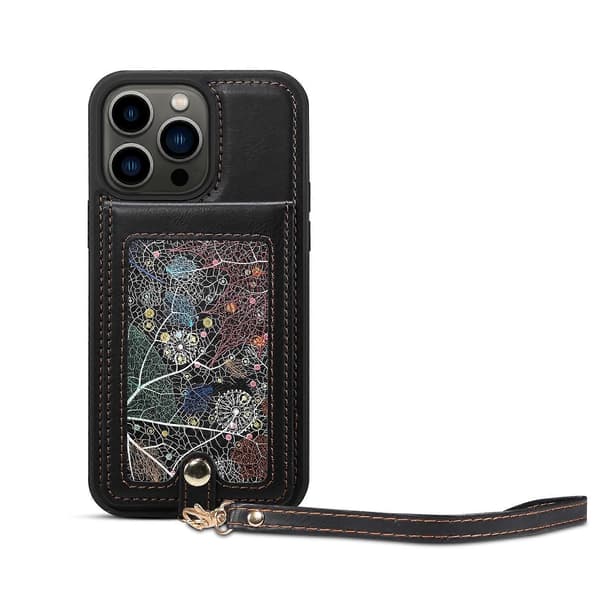 Telefondeksel med kortholder til iPhone 14 Pro Max