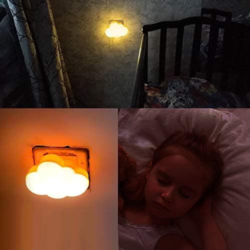 2-pak LED Sky Natlampe Stik Varmt Lys