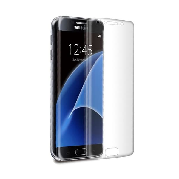 Samsung Galaxy S7 Edge Skärmskydd Skyddande Plast Full Täckning transparent