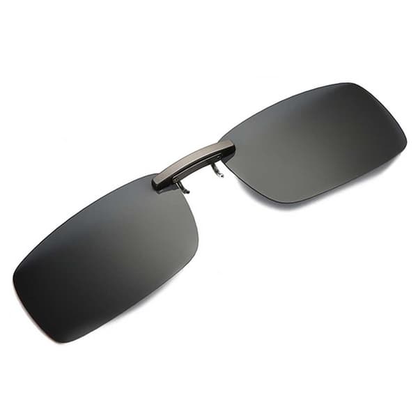 Clip-on aurinkolasit metalliset mustat 37x59mm musta black