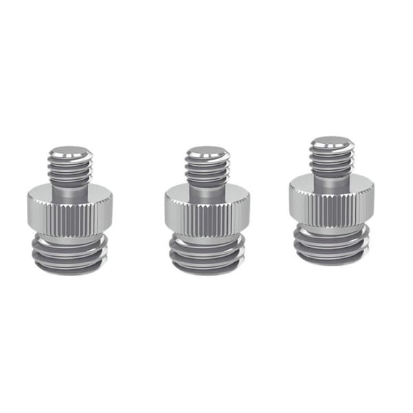 Stativadapter 1/4\"-20 til 5/8\"-11 - 5-pakning Sølv 1/4-20