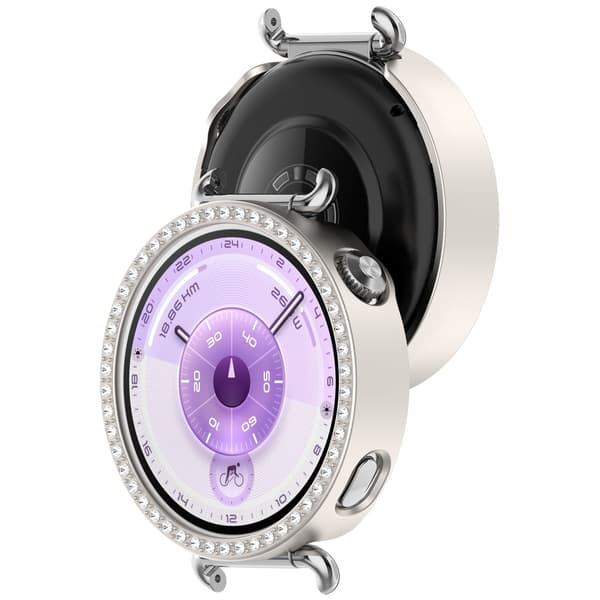 PC Diamondfodral kompatibelt med Huawei Watch GT6 41MM - Silver ihåligt skyddsfodral
