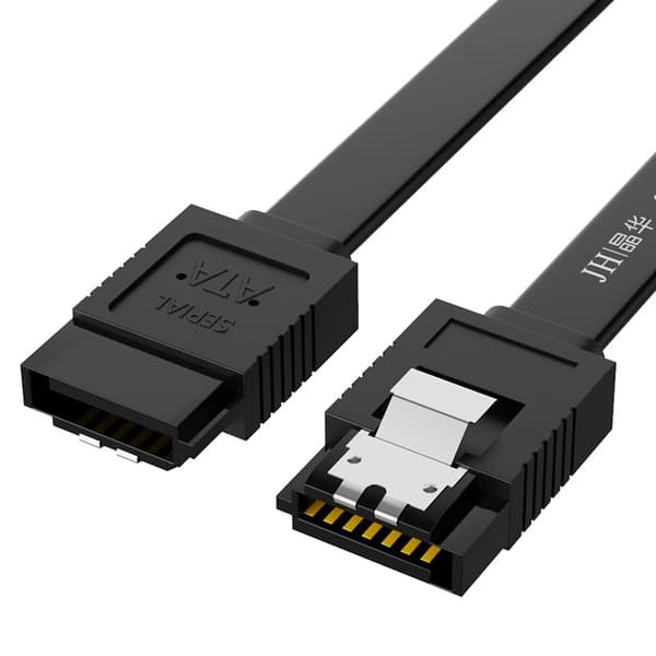 SATA Kabel III 6Gbps Lige HDD SDD Datakabel med Låselås 18 Tommer Kompatibel til SATA HDD, SSD, CD Driver, CD Writer 44/45
