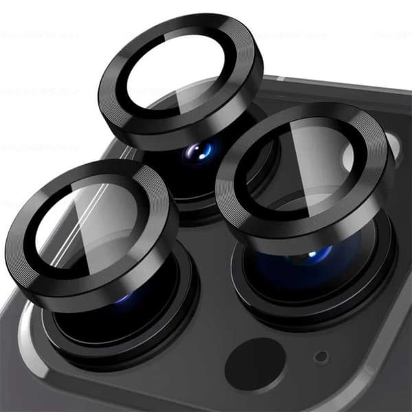 iPhone 15 Pro/Pro Max Kamerabeskyttelse Sort sort black