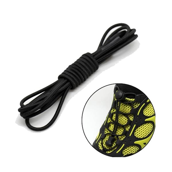Elastiska skosnören perfekta för träningsskor (svarta) black