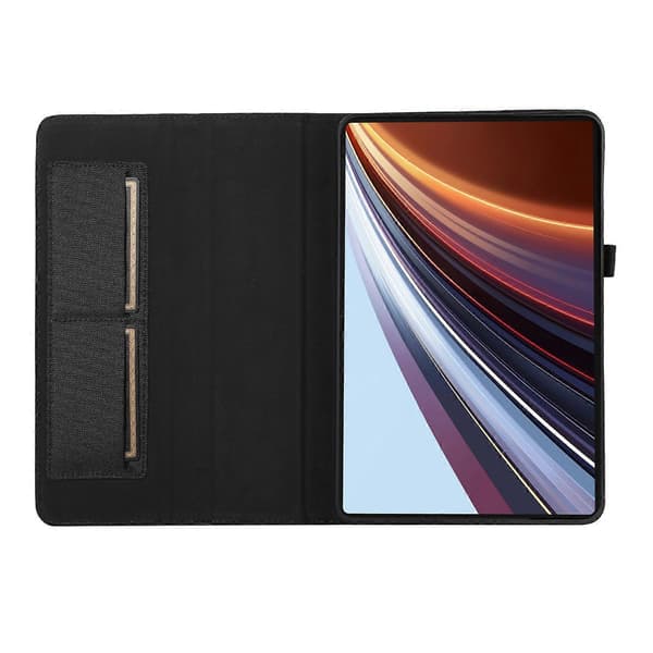 För Honor Pad GT Pro Läderfodral Korthållare Tygtextur Tablet Ställ Skydd - Rosa