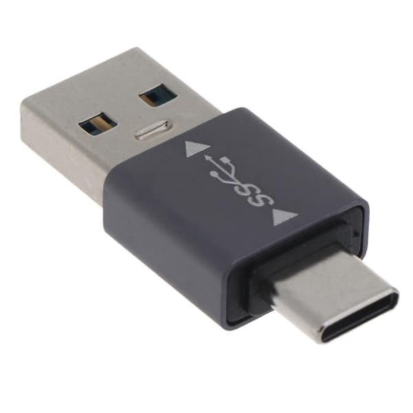 2 stk. USB3.0 Hann til Type-C Hann Adapter Støtter Datasynkronisering og Lading