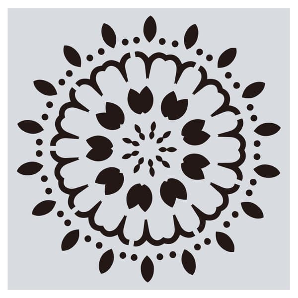 Genanvendelige Stencils - Mandala Stencils til DIY Vægkunst og Scrapbooking (16 stk)