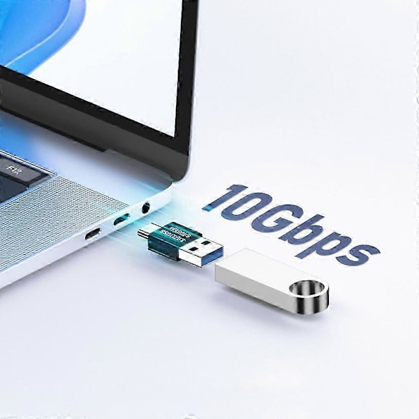 USB C Hane till USB3.1 hane Adapter Konverterare upp till 10Gbps Dataöverföring