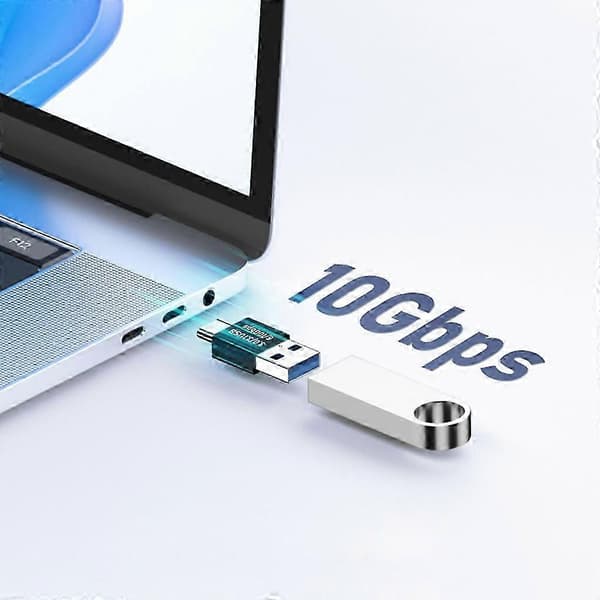 USB C Hann til USB3.1 hann Adapter Konverter opptil 10Gbps Dataoverføring