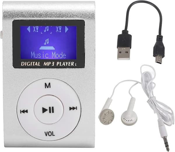 Bärbar Mini MP3-spelare för sport med bältesklämma