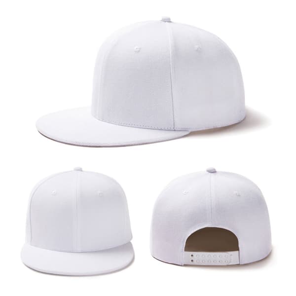 Hvit Snapback Caps med Spenne hvit one size white