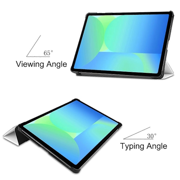 Fodral för Samsung Galaxy Tab S10 FE/S9 FE Anti-Drop Läderställ Tabletskydd