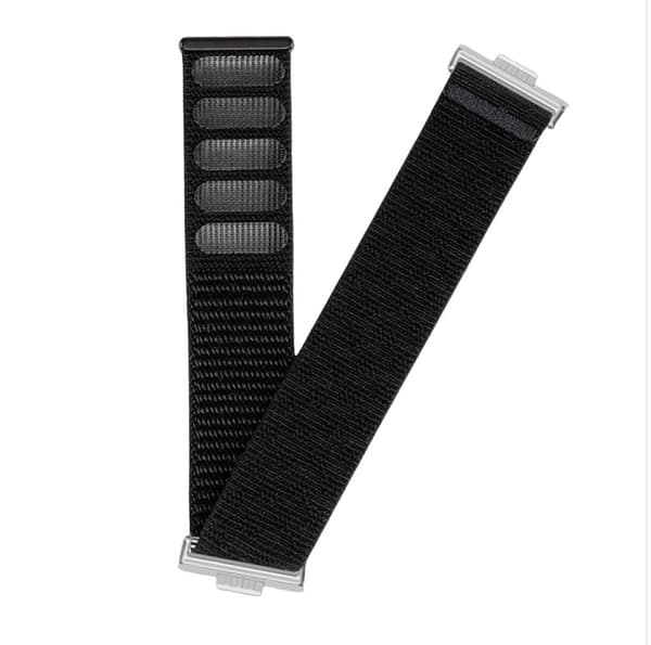 Elastisk nylonrem til Huawei Watch Fit 4 Pro Sort Black