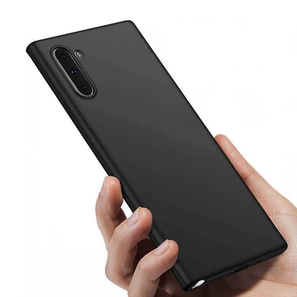 Tyndt sort Galaxy Note 10 Cover Mobilcover 1mm TPU sort black
