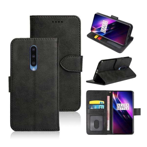 OnePlus 8 Pung Etui Læder Etui Sort sort black