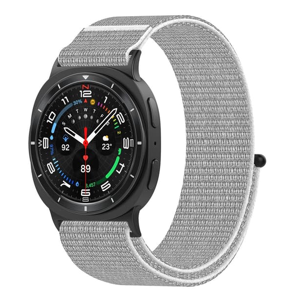 Mukava kudottu ranneke Samsung Galaxy Watch8/Classic Harmaa Grey