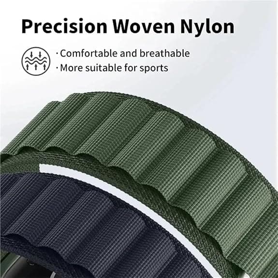 22mm Nylon Loop Rem til Samsung Watch 7 6 5 4/ til Amazfit Active 2 Armbånd Håndledsrem til Huawei Watch 4/GT5-4-3 Pro Bånd Blå Grå 22mm