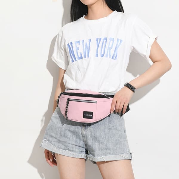 Stænktæt bæltetaske crossbody taske Pink