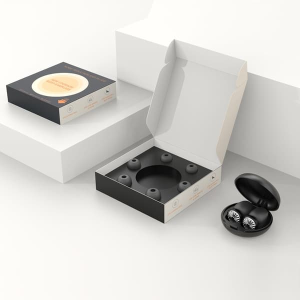 Støjreducerende ørepropper af høj kvalitet - Small Carrot Edition (Premium) til fredfyldt søvn og koncentration Black + Silver