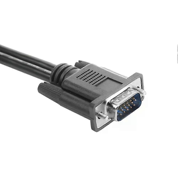 VGA Splitter Kabel 1 Dator till Dubbel 2 Skärm Adapter Y Splitter Hane till Hona VGA Sladd för Laptop Desktop PC