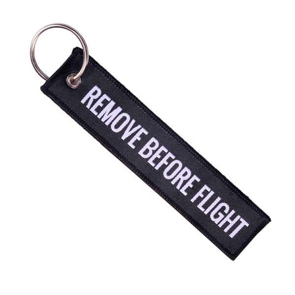 Nyckelring Remove Before Flight Pilot Bomberjacka - Svart svart black