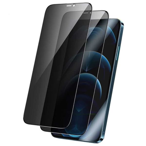 2-pack iPhone 12 Mini Sekretess Skärmskydd Full Täckning HD Härdat Glas transparent