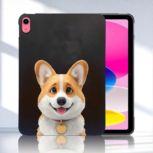 Skal för iPad 10.9 (2022) Mönstertryck Slim TPU Tablet Skyddsfodral - Corgi