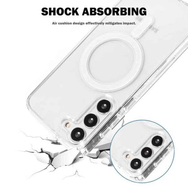 Galaxy S23 Magnetiskt Mobilskal Magsafe-kompatibelt Transparent transparent