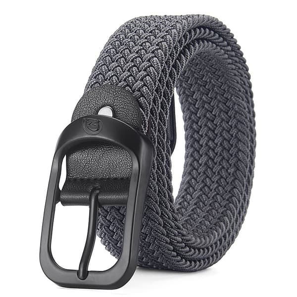 Mænds elastiske vævede bælte 105 cm grå Grey
